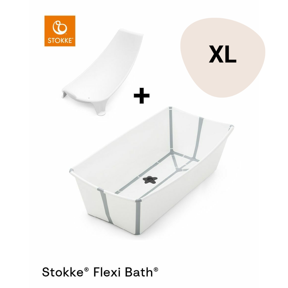 Bad Opvouwbaar Stokke® Flexi Bath® XL Bundle White - Afbeelding 1
