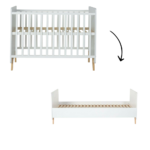 Meegroei Ledikant Quax Loft White 60x120