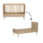 Meegroei Ledikant Quax Cocoon Natural Oak 70x140