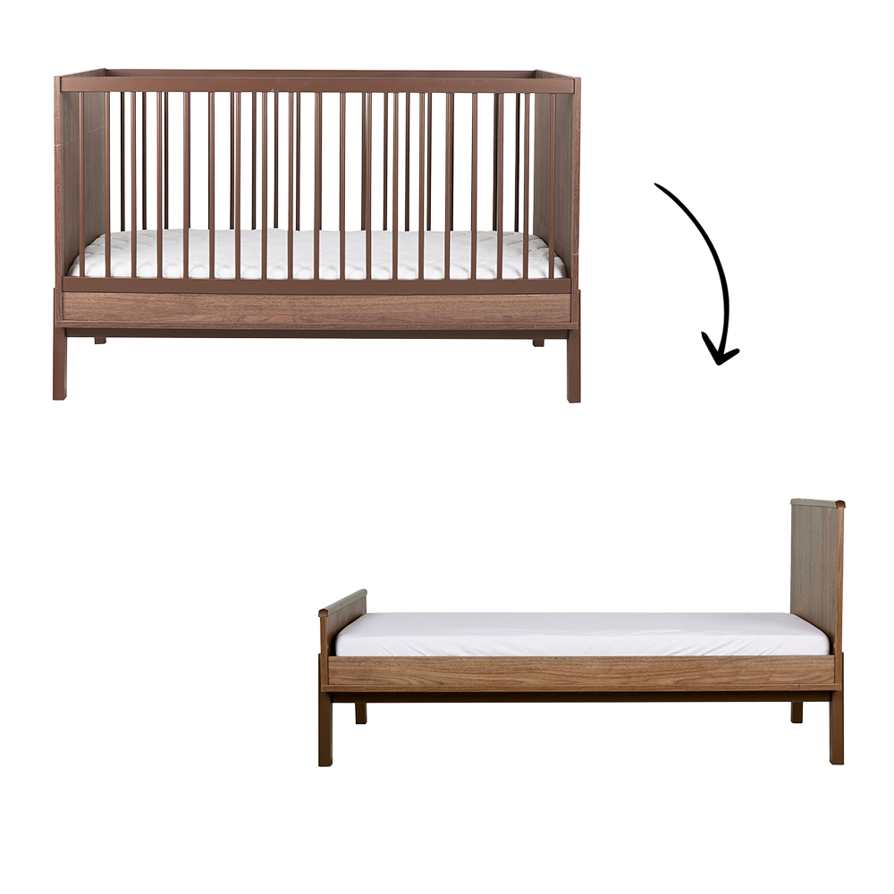 Meegroei Ledikant Quax Ashi Chestnut 70x140 Meegroei Ledikant Quax Ashi Chestnut 70x140 - Afbeelding 1