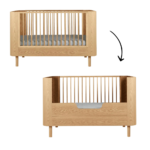 Meegroei Ledikant Quax Yume 70x140 Natural Ash