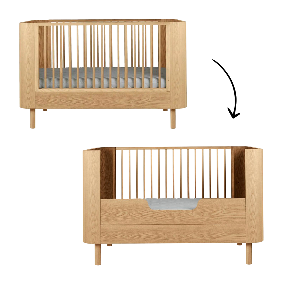 Meegroei Ledikant Quax Yume 70x140 Natural Ash Meegroei Ledikant Quax Yume 70x140 Natural Ash - Afbeelding 1