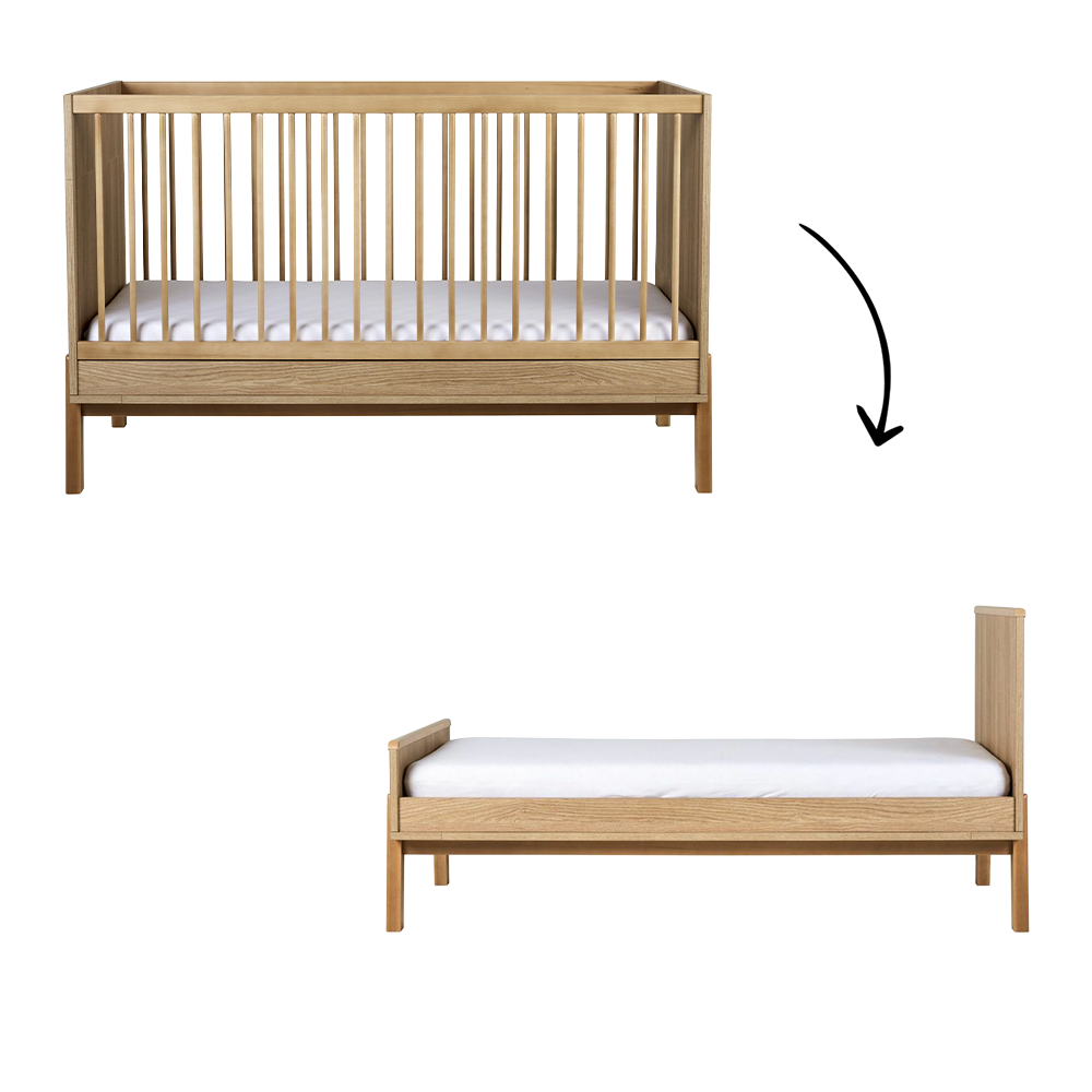 Meegroei Ledikant Quax Ashi Honey Ash 70x140 Meegroei Ledikant Quax Ashi Honey Ash 70x140 - Afbeelding 1