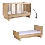 Meegroei Ledikant Quax Kyo 70x140 Honey Ash