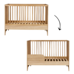 Meegroei Ledikant Quax Tsugi Honey Ash 60x120