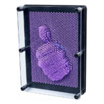 PinArt 3D– Creatief&Interactief– Sculptuur Bord M (17.8 × 12.5 × 5.8 cm) / Paars | Educatief Speelgoed