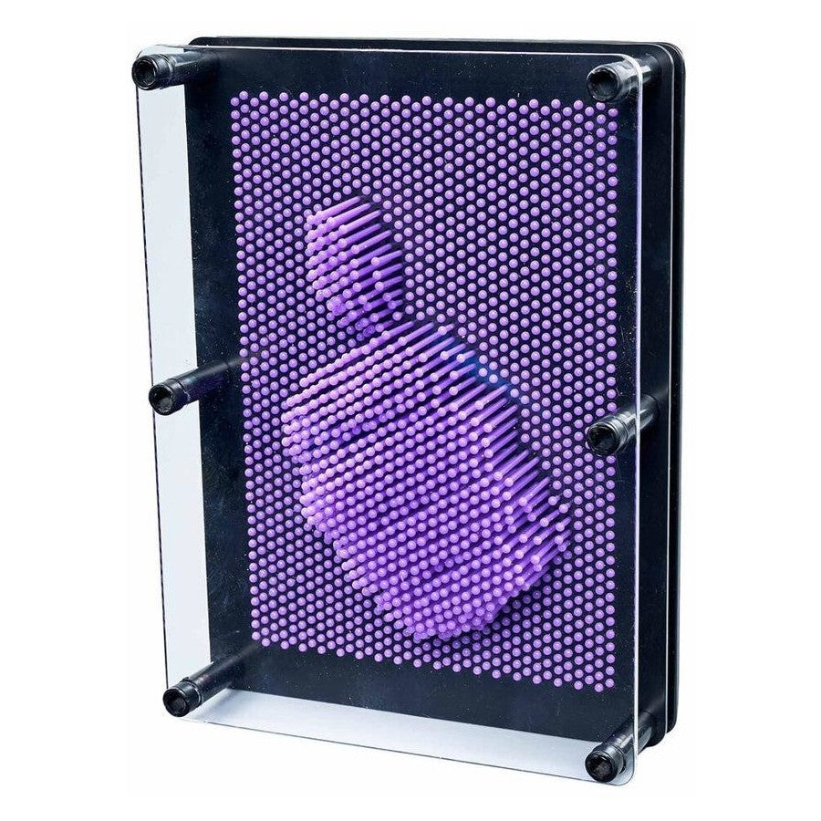 100003987914782 PinArt 3D– Creatief&Interactief– Sculptuur Bord M (17.8 × 12.5 × 5.8 cm) / Paars | Educatief Speelgoed - Afbeelding 1