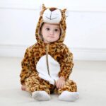 Mini Fashion™ – Dieren Dromenland – Kinder Dieren Onesie Luipaard / 70 (2-6 maanden) | Educatief Speelgoed