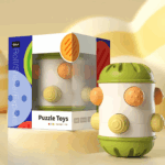 Sensory Baby Roll™ - Kruip&Grijp - Sensorisch Speelgoed Groen (klein) | Educatief Speelgoed