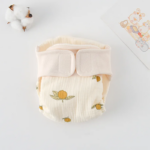 ComfyCotton– Waterdicht&Veilig– Biokatoenen Oefenbroekjes Citroen / S (0-5kg) - 0-3 maanden | Educatief Speelgoed