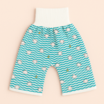 Baby Training Pants™ - Zindelijkheidstraining met een twist - Oefenbroek Broekje / Gestreept aapjes / M (0-3 jaar) | Educatief Speelgoed