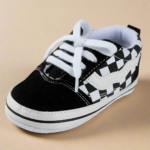 LittleTrend– Schattig&Veilig– Baby Sneakers Zwart geblokt / 13-18 maanden | Educatief Speelgoed