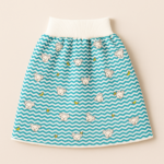 Baby Training Pants™ - Zindelijkheidstraining met een twist - Oefenbroek Rokje / Gestreept aapjes / M (0-3 jaar) | Educatief Speelgoed