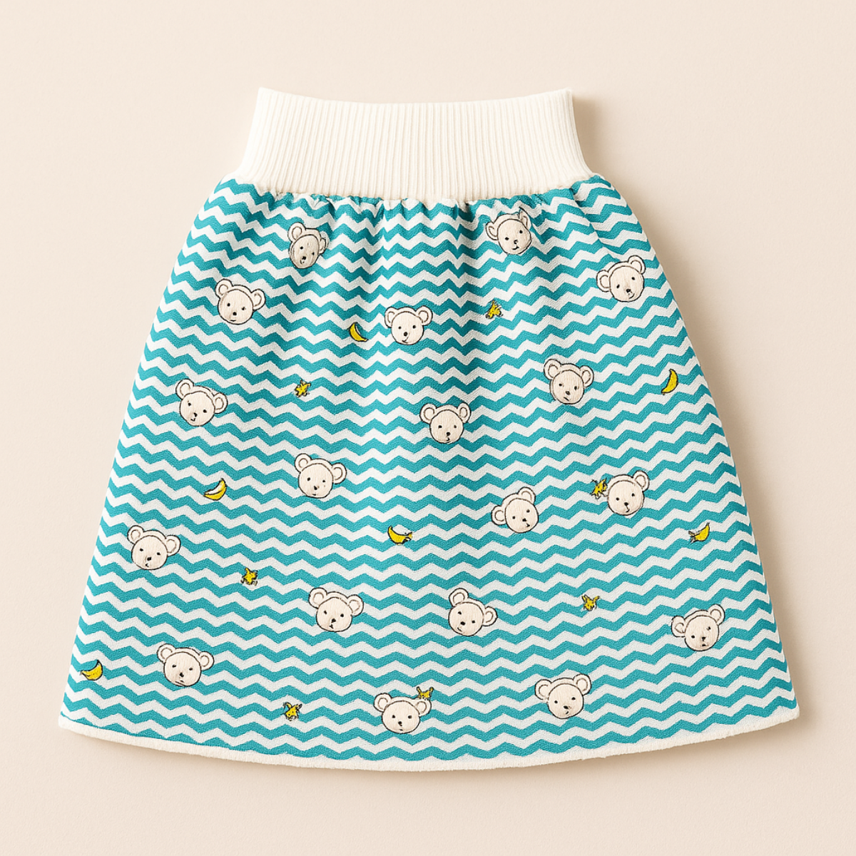 11_4e4bf51a-204d-44f4-a900-9df42d6e5207 Baby Training Pants™ - Zindelijkheidstraining met een twist - Oefenbroek Rokje / Gestreept aapjes / L (3-6 jaar) | Educatief Speelgoed - Afbeelding 1