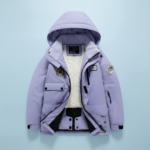 GlacierFit– Ademend&Beschermend Waterdicht– Ski-pak met Fleecevoering Paarse jas / 150 (13–14 jaar) | Educatief Speelgoed