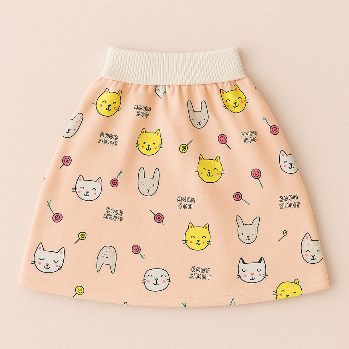 12_bc79a923-e44f-48a3-9ff0-911fc96b87a4 Baby Training Pants™ - Zindelijkheidstraining met een twist - Oefenbroek Rokje / Oranje katjes / L (3-6 jaar) | Educatief Speelgoed - Afbeelding 1