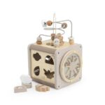 Houten Activiteitenkubus Label Label Nougat