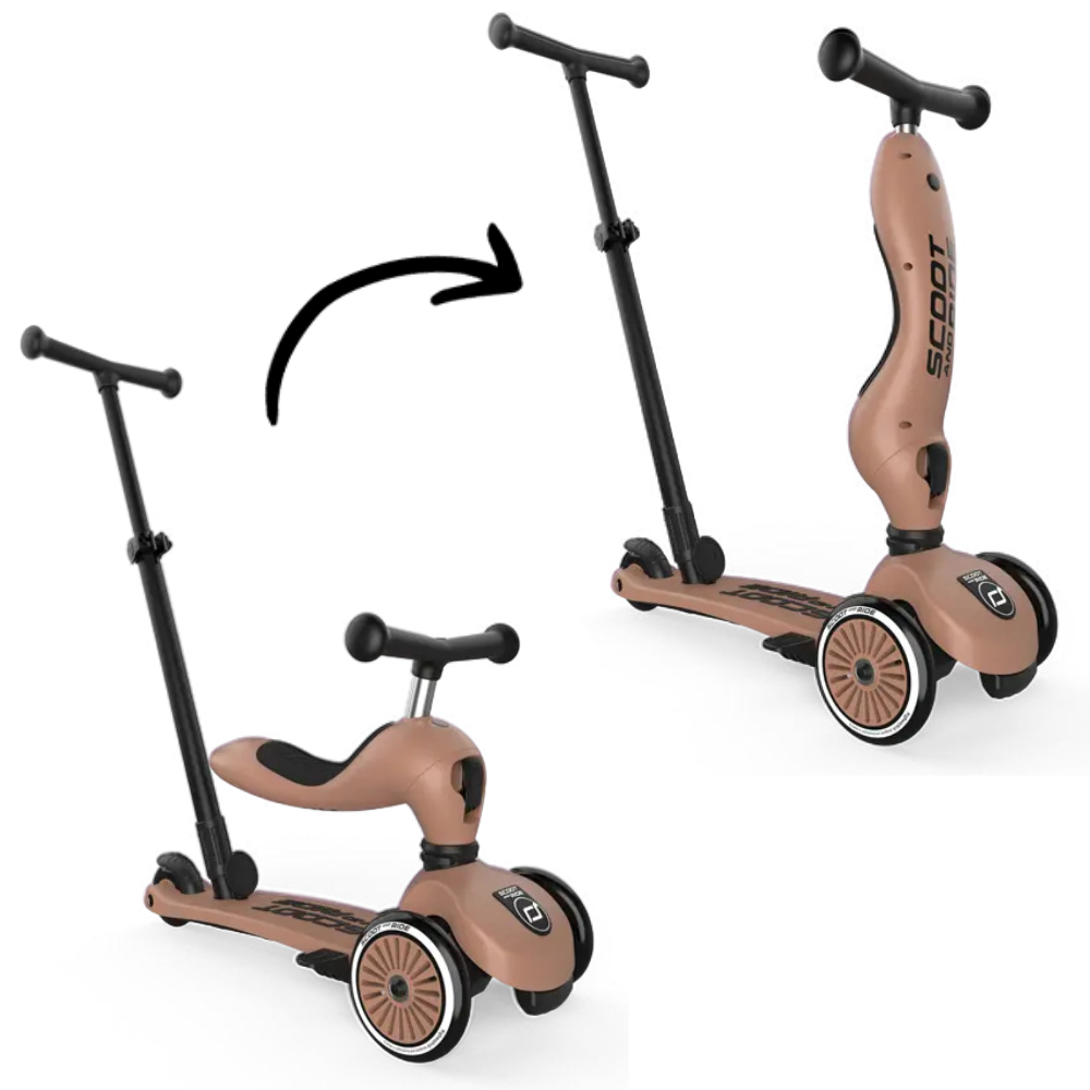 Step Scoot&Ride Highwaykick 1 Push&Go Mocha - Afbeelding 1