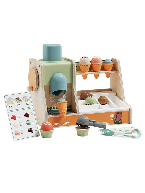 Houten Ijswinkel Topbright Houten Ijswinkel Topbright - Afbeelding 1