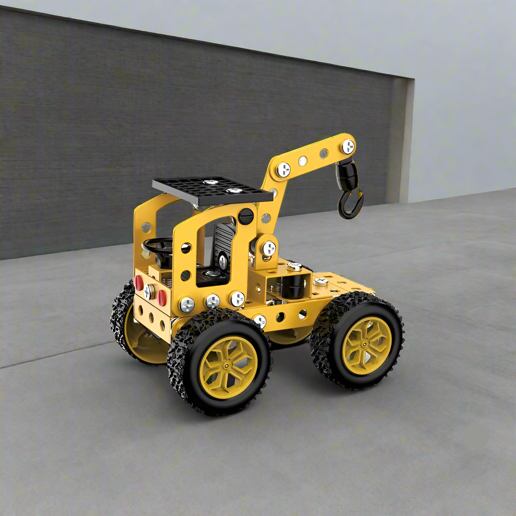 13_65f1080c-1669-4c75-80e7-5fcde197accc MetalBuild– Stoer&Educatief– Constructie Voertuig Set Technisch voertuig - 109 stuks | Educatief Speelgoed - Afbeelding 1