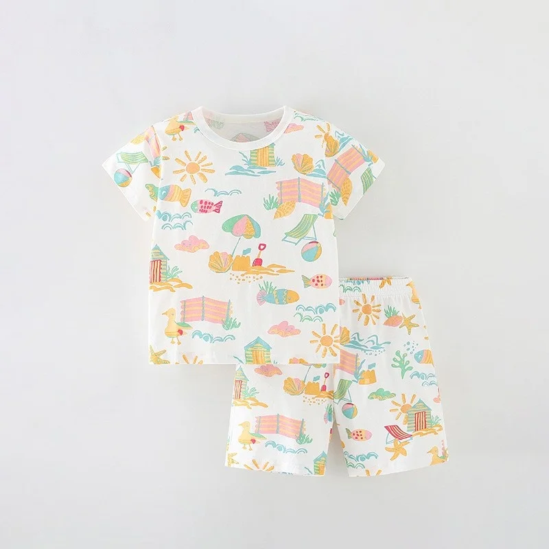 13_d2045798-e317-4bd4-ac50-5e74ad85c595 SunnyBloom– Zomer&Schattig– Matchende Zomerset Goed weer / 140 (6-7 jaar) | Educatief Speelgoed - Afbeelding 1