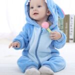 Mini Fashion™ – Dieren Dromenland – Kinder Dieren Onesie Blauwe Ster / 110 (24-30 maanden) | Educatief Speelgoed