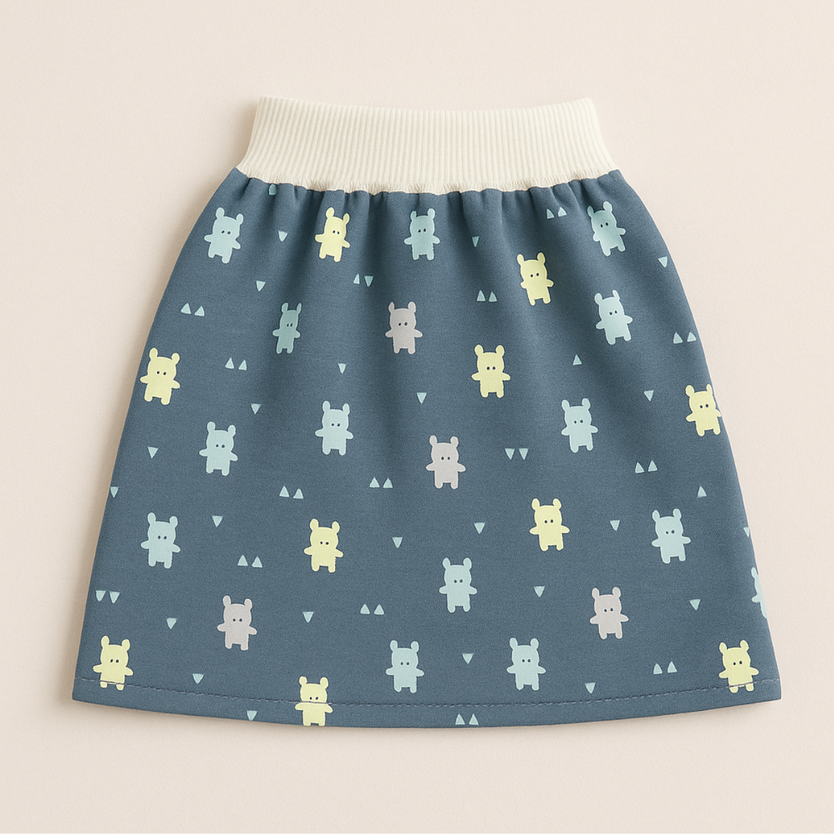 14_75ce33ea-31e7-4751-b637-ddc309c6c2af Baby Training Pants™ - Zindelijkheidstraining met een twist - Oefenbroek Rokje / Blauw beertjes / M (0-3 jaar) | Educatief Speelgoed - Afbeelding 1