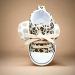 BabyStride– Ademend&Flexibel–'Eerste stapjes'Sneakers Beige Leopard / 13 (12–18 maanden) | Educatief Speelgoed