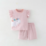 SunnyBloom– Zomer&Schattig– Matchende Zomerset Eenhoornstrepen / 120 (4-5 jaar) | Educatief Speelgoed