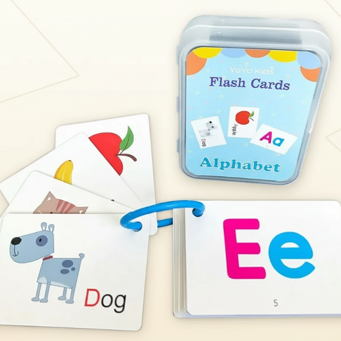 15_facba0a5-f3b4-42b4-ba2f-3149d17590f2 SmartyCards– Vrolijk&Taalrijk– Educatieve Woordenkaarten (Engels) Alfabet | Educatief Speelgoed - Afbeelding 1