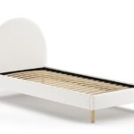 Kinderbed Moon 90x200 Bouclé Wit
