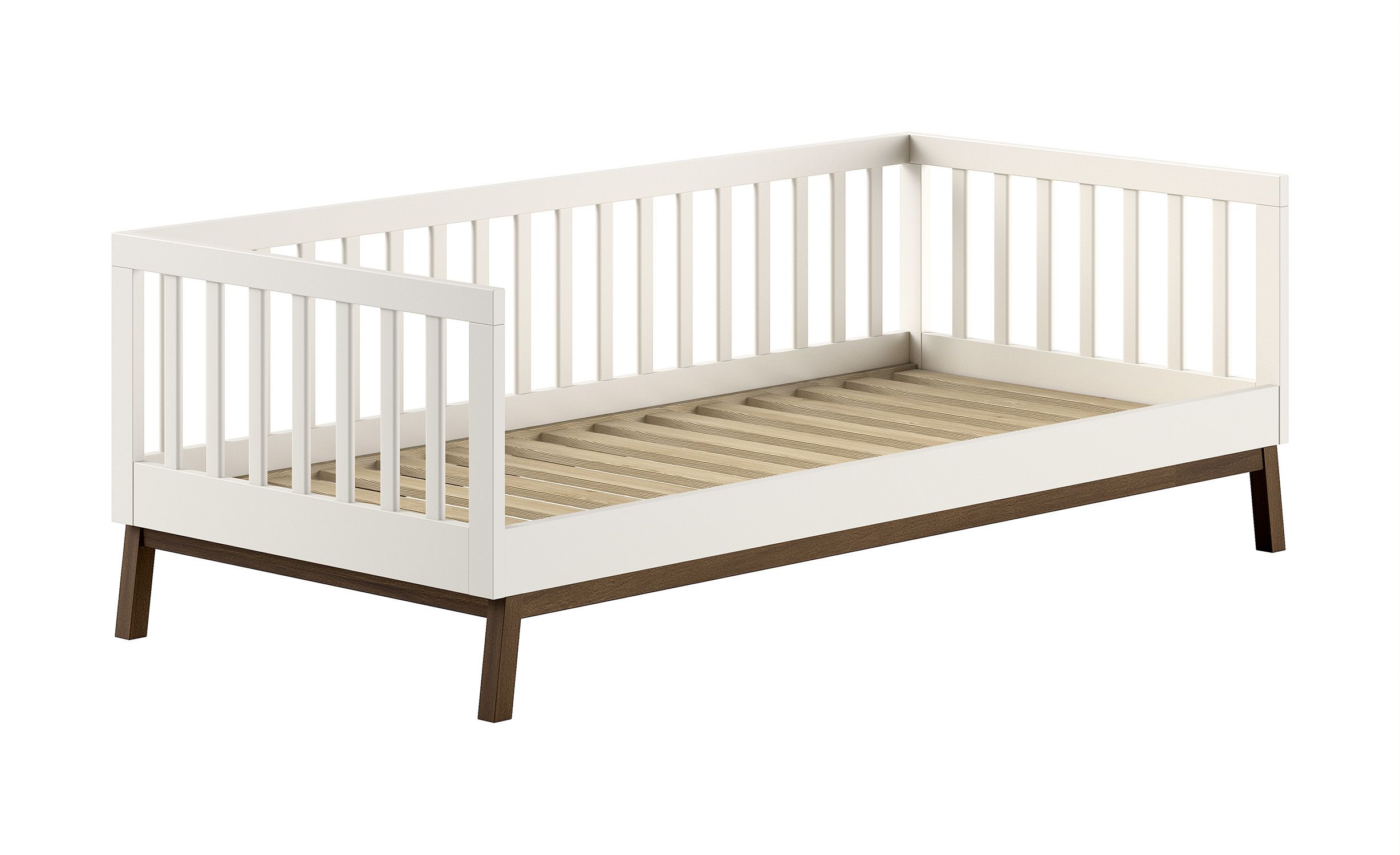Kajuitbed Jaxx Sezane 90x200cm Clay/Walnut Kajuitbed Jaxx Sezane 90x200cm Clay/Walnut - Afbeelding 1
