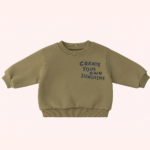 Mini Fashion™ -"Create your own Sunshine"- Sweater Olijfgloed / 90 (2-3 jaar) | Educatief Speelgoed