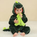 Mini Fashion™ – Dieren Dromenland – Kinder Dieren Onesie Groene draak / 120 (30-36 maanden) | Educatief Speelgoed