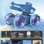 Aqua Racer™ – Dubbel Zo Stoer – RC Amfibie Raceauto Blauw | Educatief Speelgoed
