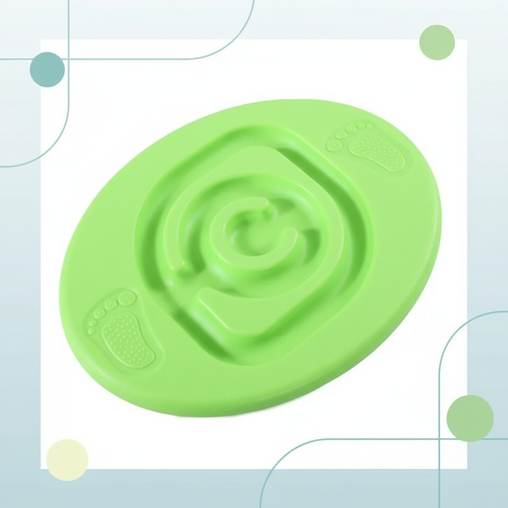 1_20dc0f6b-3191-4e77-9d2e-8d7af0c5864e WobbelPlay– Leuk&Educatief– Evenwichtsbord voor Peuters en Kleuters Groen | Educatief Speelgoed - Afbeelding 1