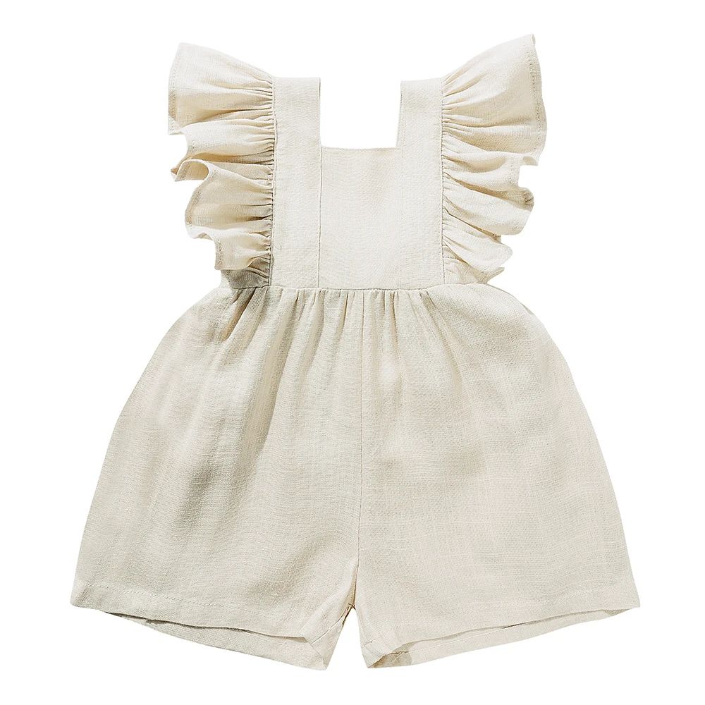 1_3 Mini Fashion™ - Zomers&Schattig - Kinder Jumpsuit Meisjes Champagne / 100 (2-3 jaar) | Educatief Speelgoed - Afbeelding 1