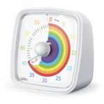 Visual Timer– Kleurig&Kalm– Kinder Timer Wit Regenboog | Educatief Speelgoed