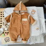 CozyNest– Knus&Modieus– Dikke Winterromper met Capuchon Capuchon / 90 (12-18 maanden) | Educatief Speelgoed