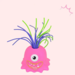 Yellie– Grappig&Interactief– Monster Stressspeeltje Roze | Educatief Speelgoed