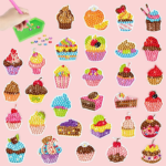 GemArt– Schattig&Glanzend– Diamant Painting Stickers Zoete A | Educatief Speelgoed