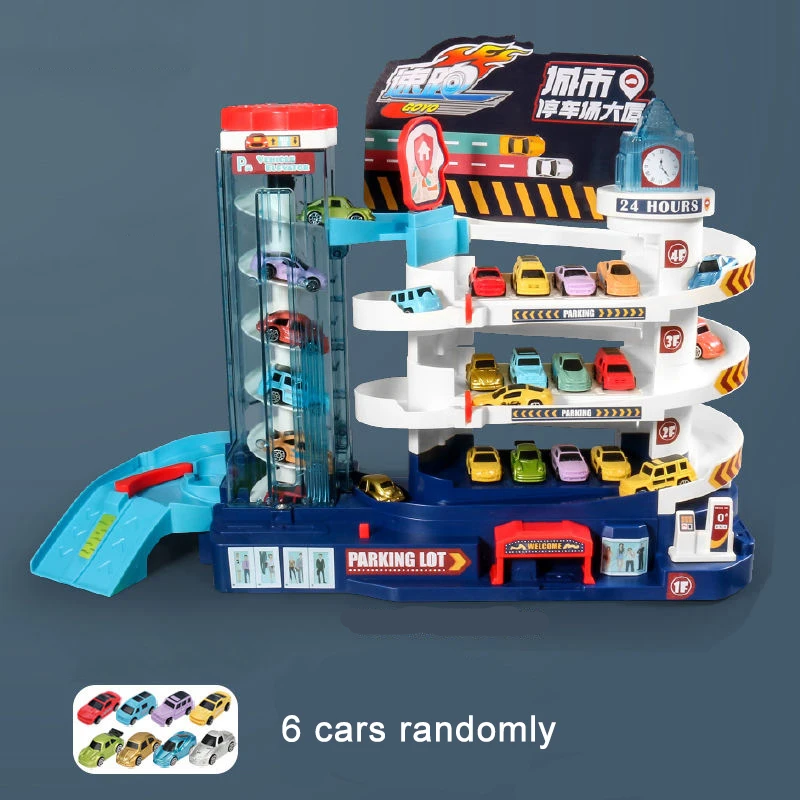 1_869b06c5-0cec-44c1-b1fe-5da2d6b6d75f RaceTrack– Avontuurlijk&Leuk– Auto Speelbaan Hefplatform voor parkeerplaats | Educatief Speelgoed - Afbeelding 1