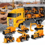 MegaMover– Realistisch&Leuk– Container Truck Bouwmachinevoertuig | Educatief Speelgoed