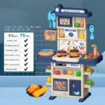 Little Chef - Kookpret in Miniatuur - Keuken Speel Set Blauw | Educatief Speelgoed
