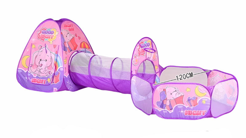 1_9f77f35e-33e9-42ca-af8d-52555dd5e600 Fun Fort - Gooien&Gieren - Kinder Speeltent Roze olifant | Educatief Speelgoed - Afbeelding 1