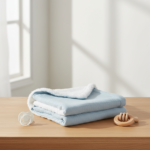 SnuggleBear– Premium Dikke&Zachte Baby Deken Baby Blauw | Educatief Speelgoed