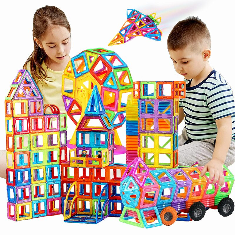 1_b4b1ff2a-ad0b-404b-aa9c-c7aab970b475 Magnet Building Blocks™ - Ontplooi de eigen creativiteit - magnetische tegels Set van 90 + 28 gratis | Educatief Speelgoed - Afbeelding 1