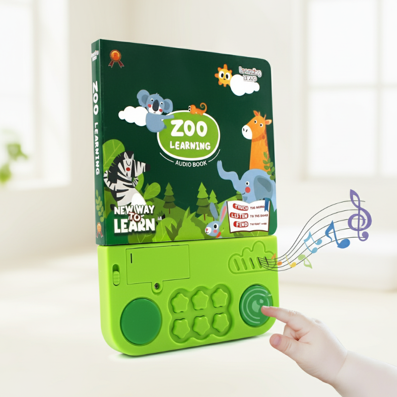1_b96c73ca-8cfb-4f87-a5ae-bf1b0f111500 ZooLearning– Creatief&Boeiend– Geluidsboek Dieren | Educatief Speelgoed - Afbeelding 1