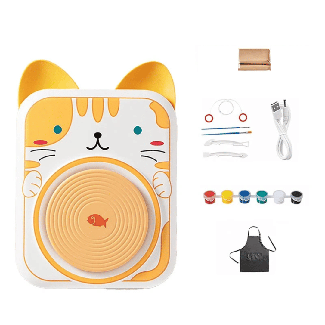 1_b9ba09f3-cdeb-483f-9830-0e30f970355b Pottery Set™ - Kleine Kunstenaars - Kinder Pottenbakset | Educatief Speelgoed - Afbeelding 1