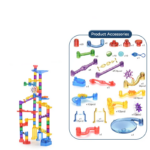 MarbleRun– Veilig&Educatief– Knikkerbaan Bouwset 84 stuks | Educatief Speelgoed